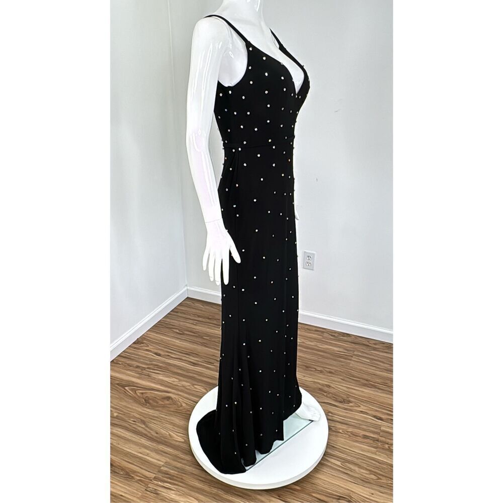 Mac Duggal 70232 Rhinestone Rhinestones Black Formal Evening Gown Dress 4 - Picture 8 of 10